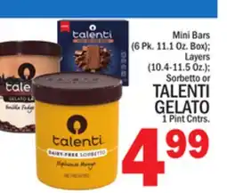 C Town TALENTI GELATO 1 Pint Cntrs offer