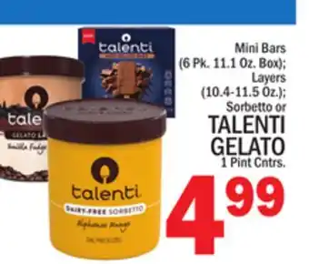 C Town TALENTI GELATO 1 Pint Cntrs offer