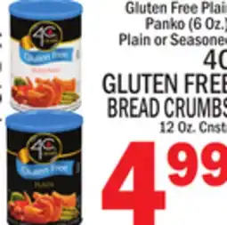 C Town 4C GLUTEN FREE BREAD CRUMBS 12 OZ. CNSTR offer