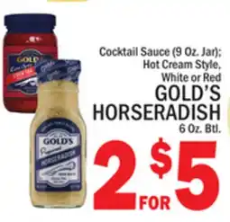 C Town GOLD'S HORSERADISH 6 Oz. Btl offer