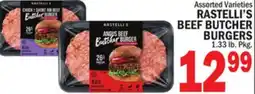 C Town RASTELLI'S BEEF BUTCHER BURGERS offer