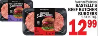 C Town RASTELLI'S BEEF BUTCHER BURGERS offer