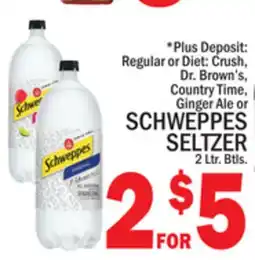 C Town SCHWEPPES SELTZER offer