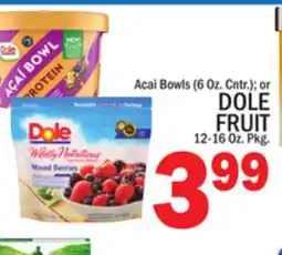 C Town DOLE FRUIT 12-16 Oz. Pkg offer
