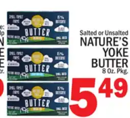 C Town NATURE'S YOKE BUTTER offer