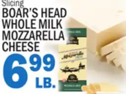 C Town BOAR'S HEAD WHOLE MILK MOZZARELLA CHEESE offer