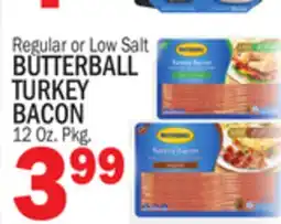 C Town BUTTERBALL TURKEY BACON offer