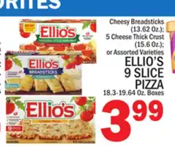 C Town ELLIO'S 9 SLICE PIZZA 18.3-19.64 Oz. Boxes offer
