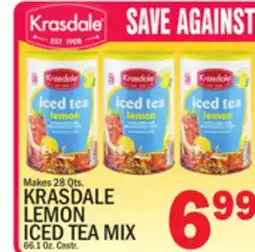 C Town KRASDALE LEMON ICED TEA MIX offer