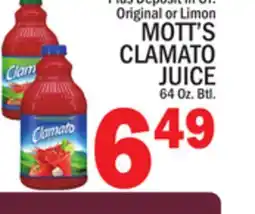 C Town MOTT'S CLAMATO JUICE offer