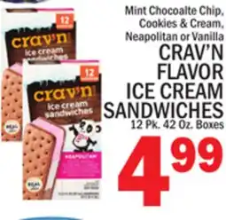 C Town CRAV'N FLAVOR ICE CREAM SANDWICHES offer
