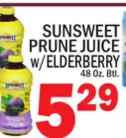 C Town SUNSWEET PRUNE JUICE w/ELDERBERRY offer