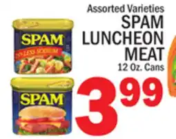 C Town SPAM LUNCHEON MEAT offer