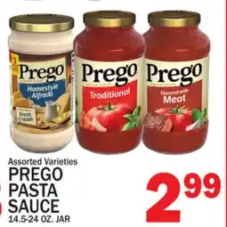 C Town PREGO PASTA SAUCE offer