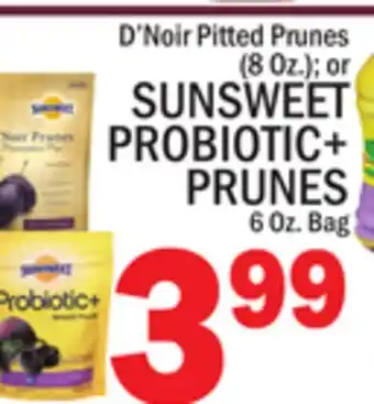C Town SUNSWEET PROBIOTIC + PRUNES 6 OZ. BAG offer