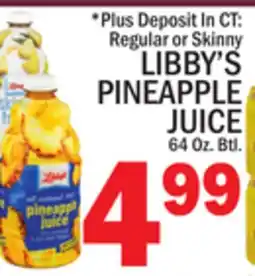 C Town LIBBY'S PINEAPPLE JUICE offer