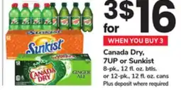 ACME Canada Dry, 7UP or Sunkist offer