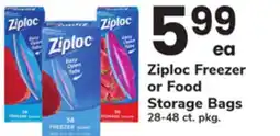 ACME Ziploc Freezer or Food Storage Bags offer