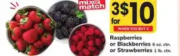 ACME Raspberries or Blackberries 6 oz. ctn. or Strawberries 1 lb. ctn offer
