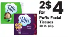 ACME Puffs Facial Tissues offer