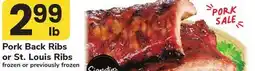 ACME Pork Back Ribs or St. Louis Ribs offer