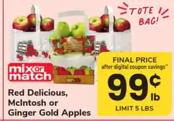 ACME Red Delicious, McIntosh or Ginger Gold Apples offer