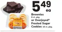 ACME Brownies 8 ct. pkg. or Overjoyed Frosted Sugar Cookies 10 ct. pkg offer