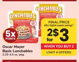 ACME Oscar Mayer Basic Lunchables offer