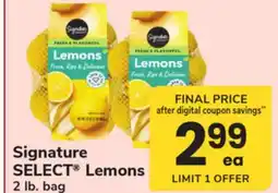 ACME Signature SELECT Lemons offer