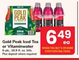 ACME Gold Peak Iced Tea or Vitaminwater offer
