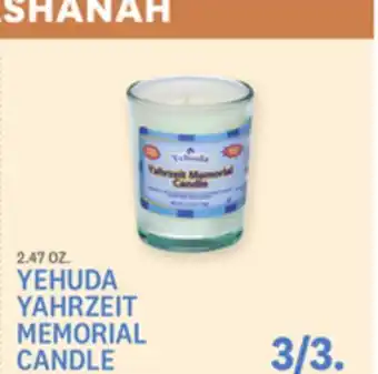Kings Food Markets YEHUDA YAHRZEIT MEMORIAL CANDLE offer