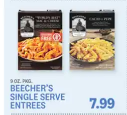 Kings Food Markets BEECHER'S SINGLE SERVE ENTREES offer