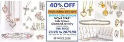 Boscov's ENTIRE COLLECTION NOVA STAR Lab Grown Diamond Jewelry offer