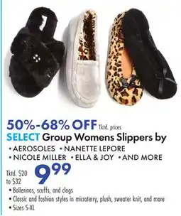 Boscov's SELECT Group Womens Slippers offer