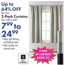 Boscov's 2-Pack Curtains offer