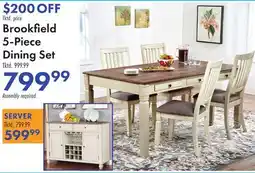 Boscov's Brookfield 5-Piece Dining Set offer