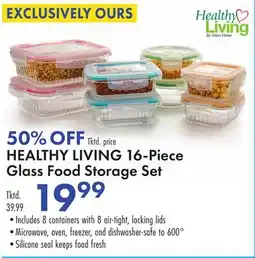 Boscov's HEALTHY LIVING 16-Piece Glass Food Storage Set offer