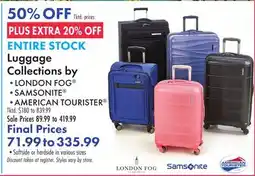 Boscov's ENTIRE STOCK Luggage Collections by offer