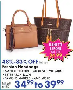 Boscov's Fashion Handbags offer