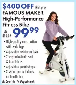 Boscov's FAMOUS MAKER High-Performance Fitness Bike offer
