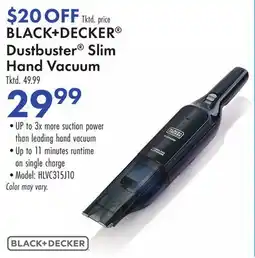 Boscov's BLACK + DECKER Dustbuster Slim Hand Vacuum offer