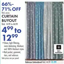 Boscov's CURTAIN BUYOUT offer