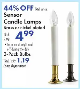 Boscov's Sensor Candle Lamps offer