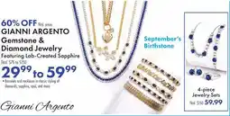 Boscov's GIANNI ARGENTO Gemstone & Diamond Jewelry offer