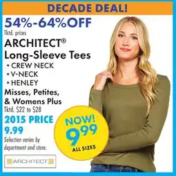 Boscov's ARCHITECT Long-Sleeve Tees offer