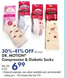 Boscov's DR. MOTION Compression & Diabetic Socks offer