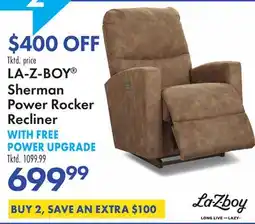 Boscov's LA-Z-BOY Sherman Power Rocker Recliner offer