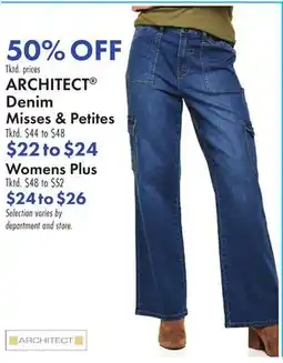 Boscov's ARCHITECT Denim Misses & Petites offer