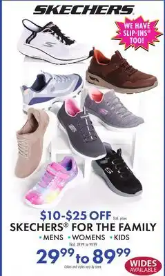 Boscov's SKECHERS FOR THE FAMILY offer