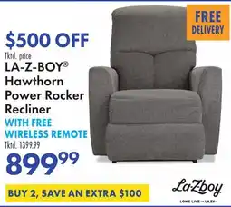 Boscov's LA-Z-BOY Hawthorn Power Rocker Recliner offer